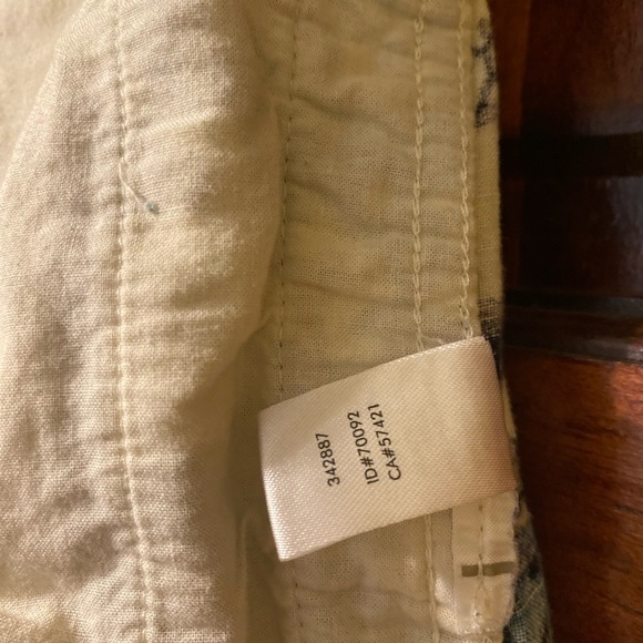 Ann Taylor LOFT Petites Linen-Blend Oversized Floral Mini Skirt Paperbag Waist - Picture 9 of 10